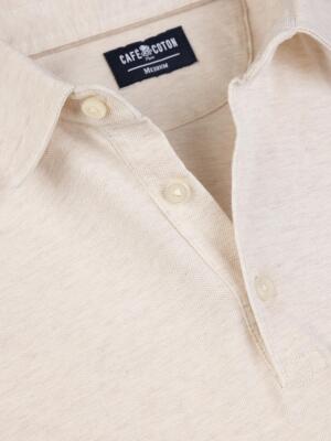 Heritage polo in zand piqué