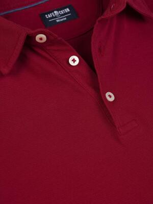 Heritage Polo in red pique