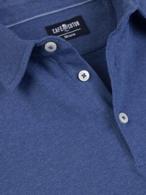 Heritage Polo in scramble blue pique