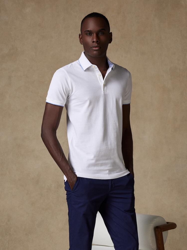 Stani Polo in white pique