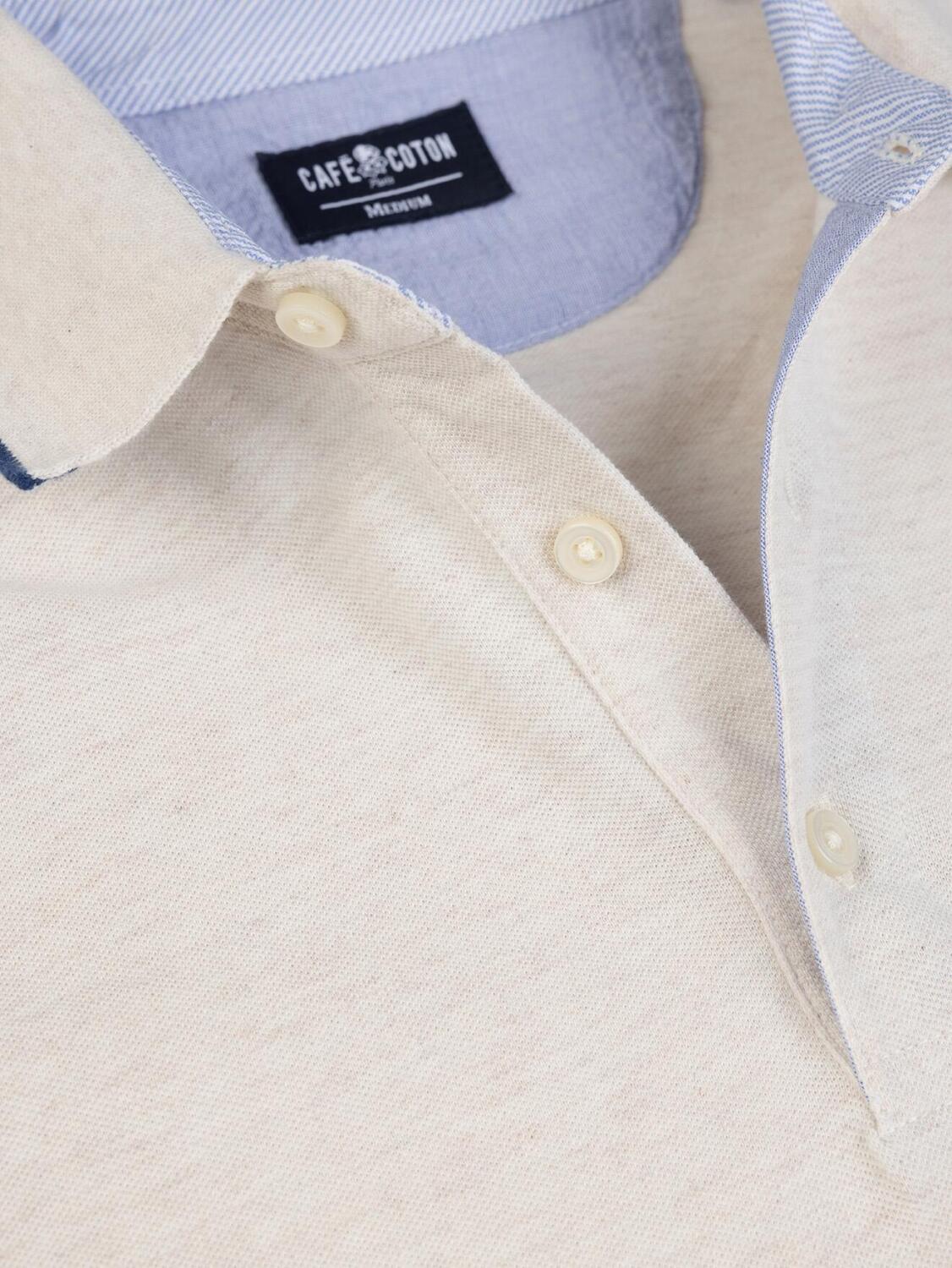 Stani Polo in white pique