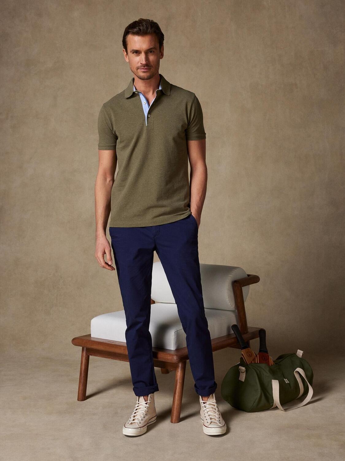 Polo Steve in piqué verde