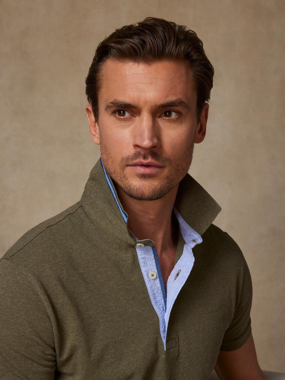 Polo Steve in piqué verde