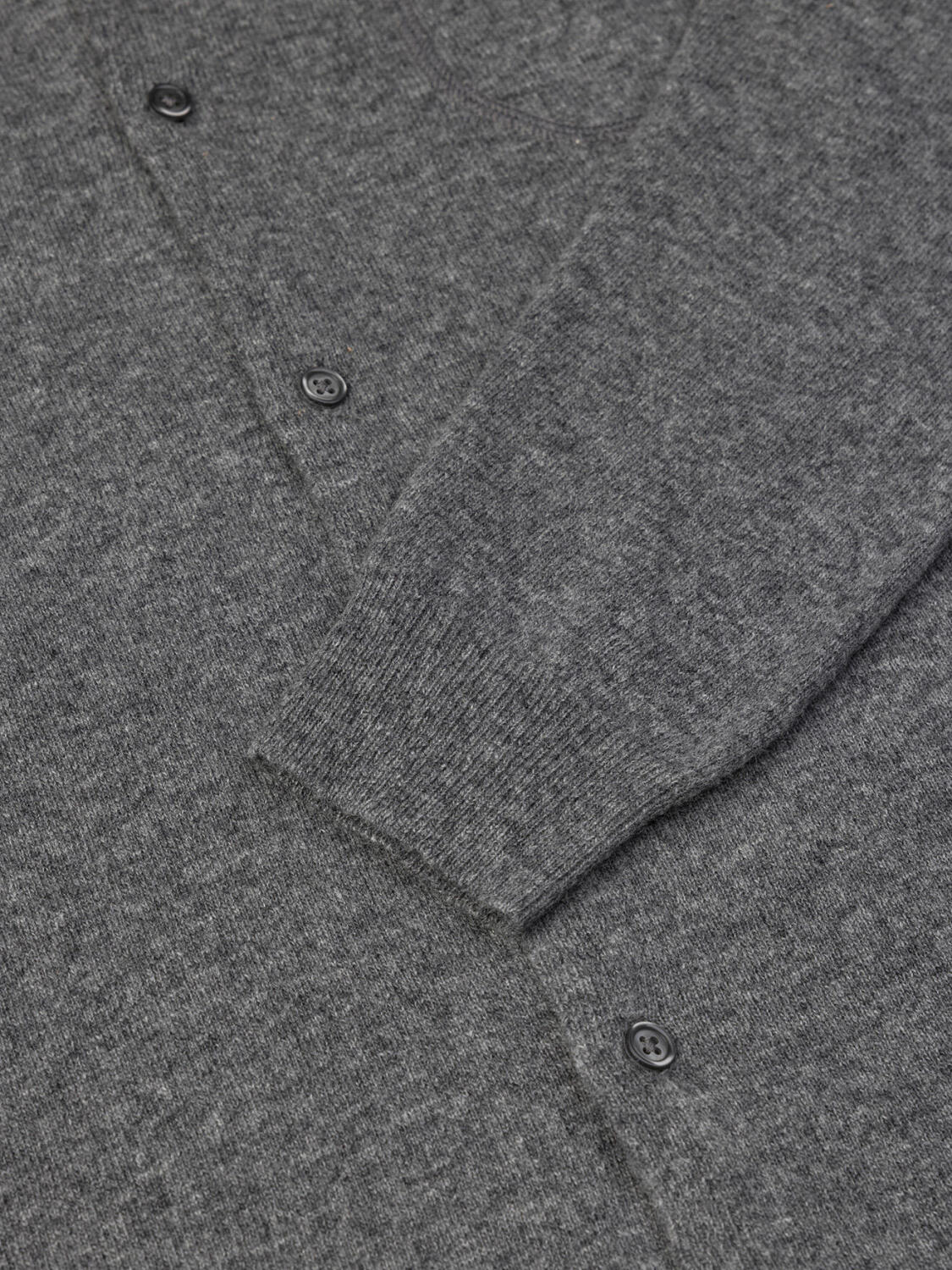 Dan Cardigan in grey lambswool