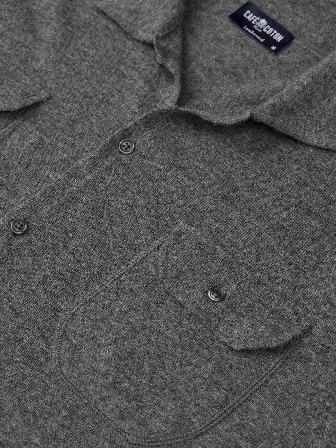 Dan Cardigan in grey lambswool