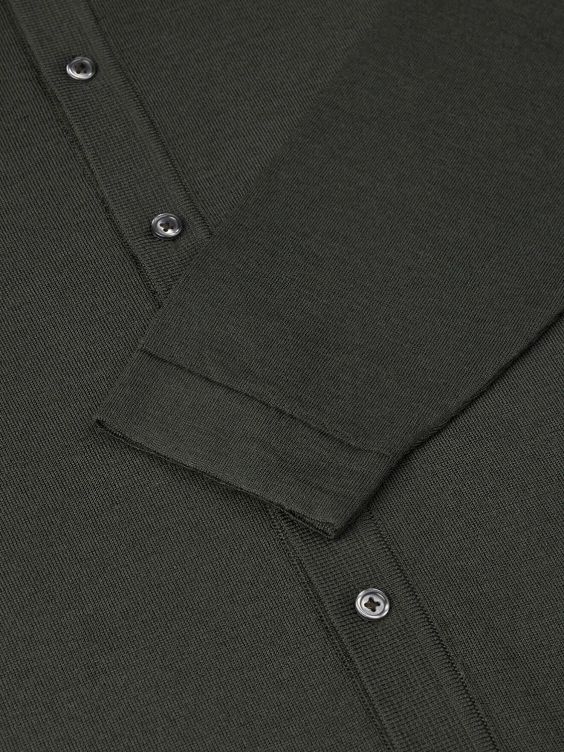 Cardigan Paige en mérinos kaki