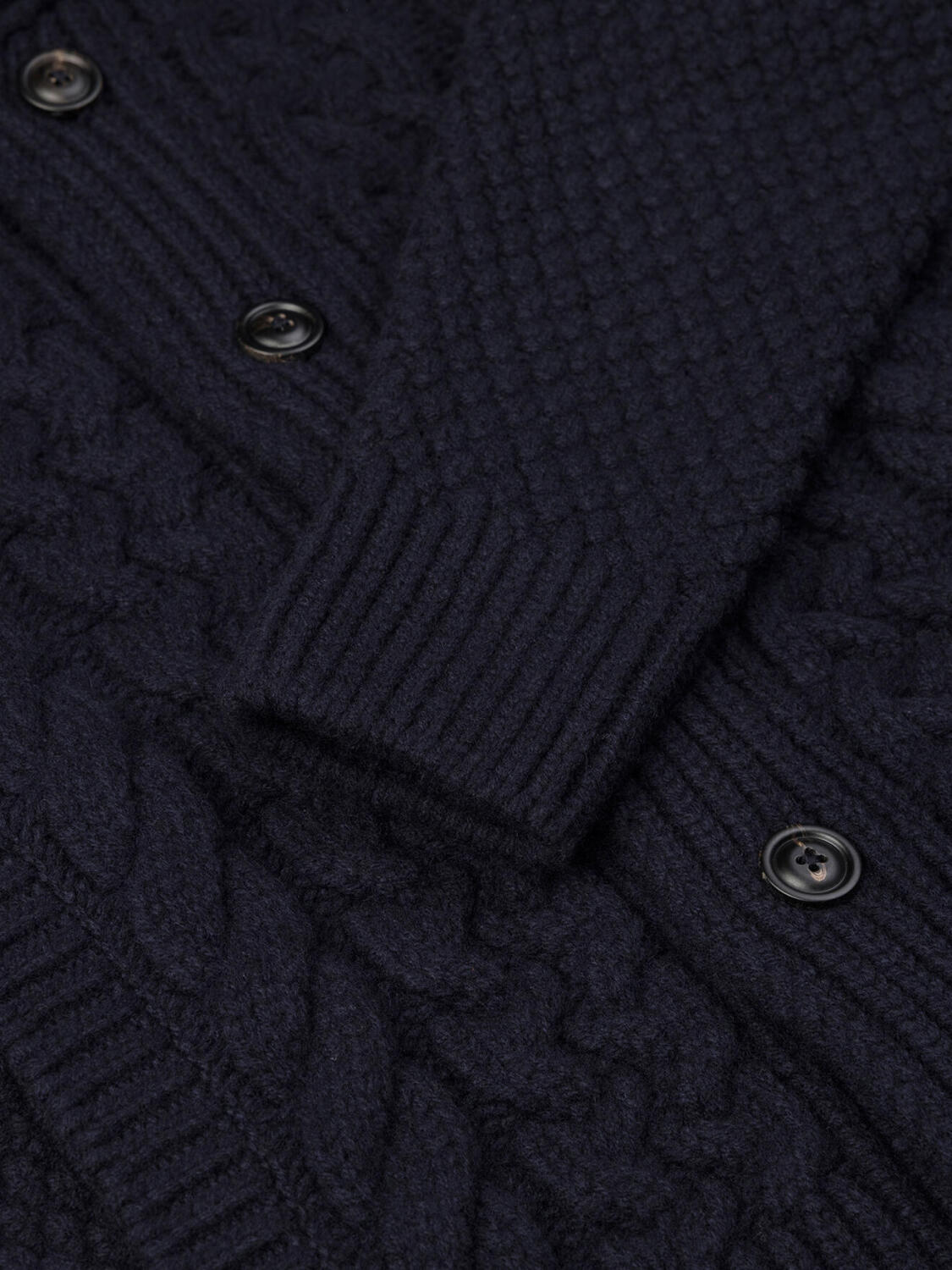 Cardigan torsad&eacute; Arthur marine