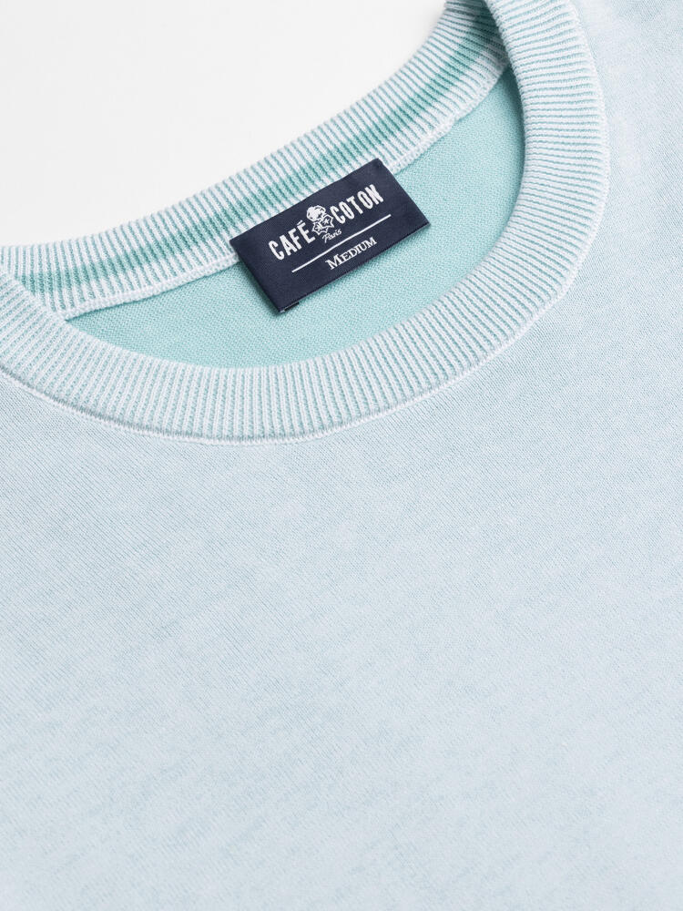 Round woven collar Capri celadon