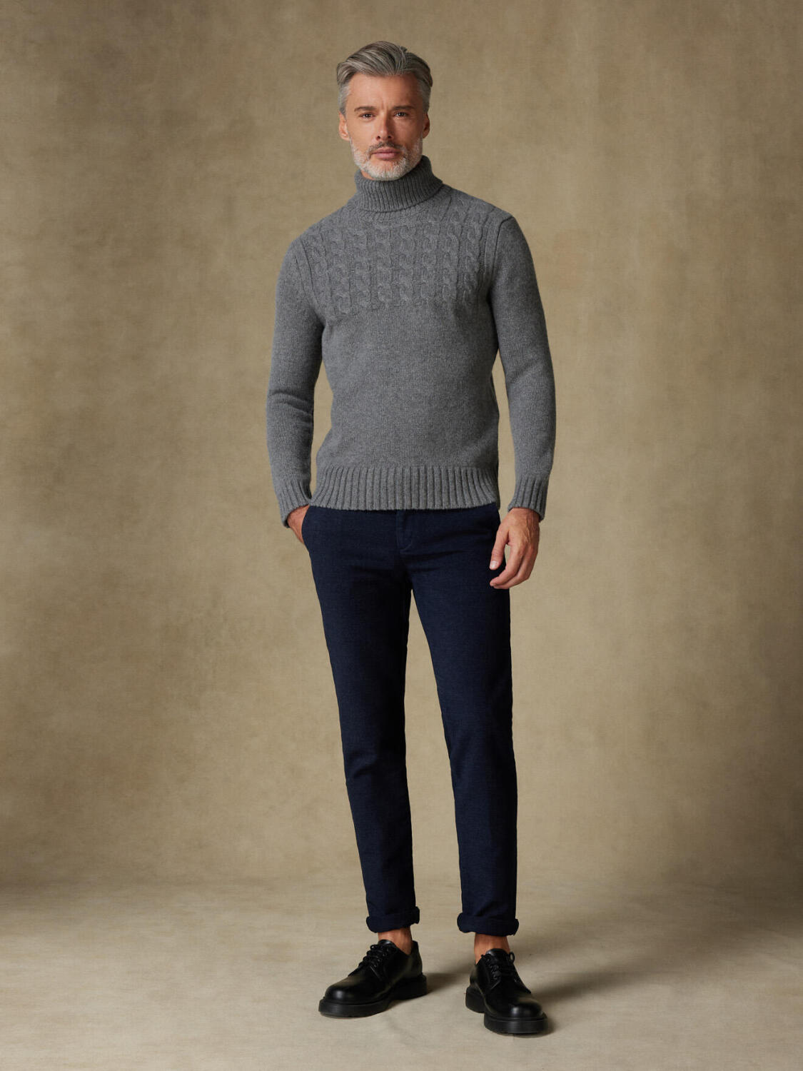 Col roulé Abby gris