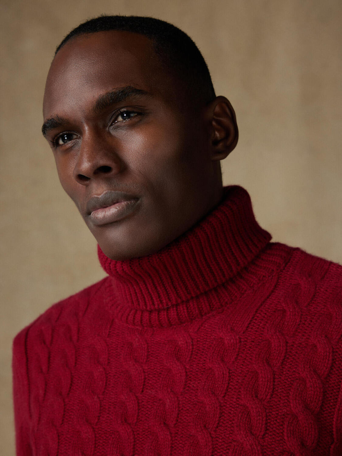 Col roulé Abby bordeaux