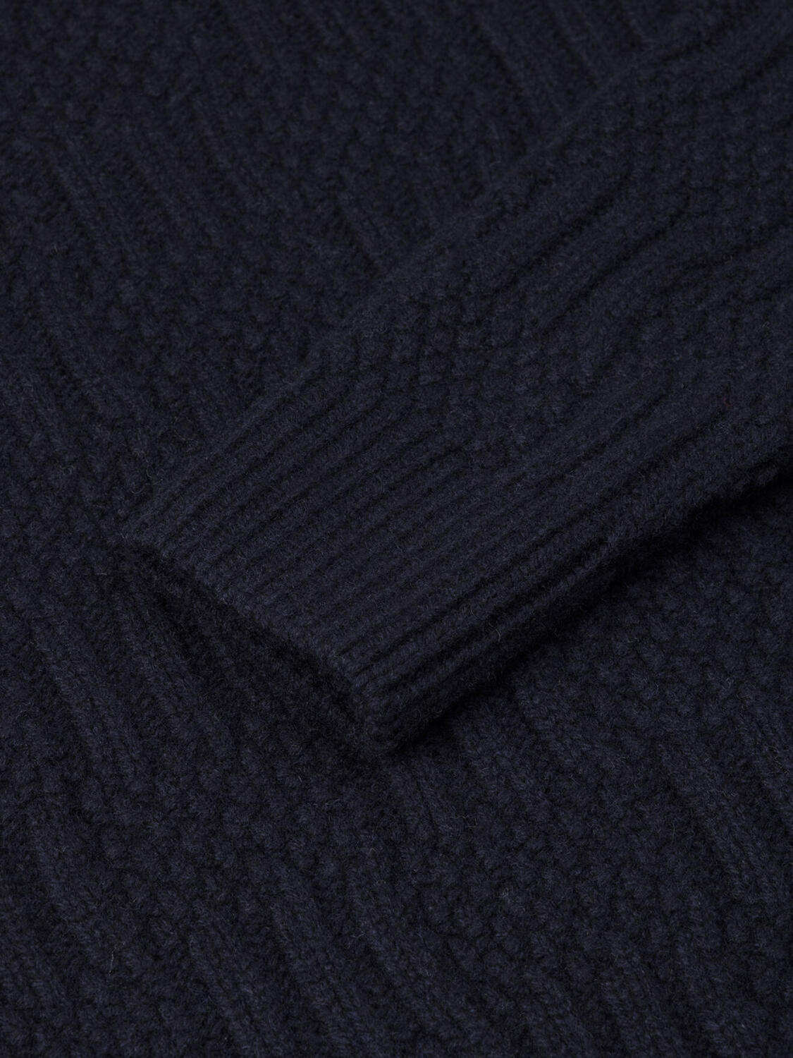 Alex navy structured turtleneck