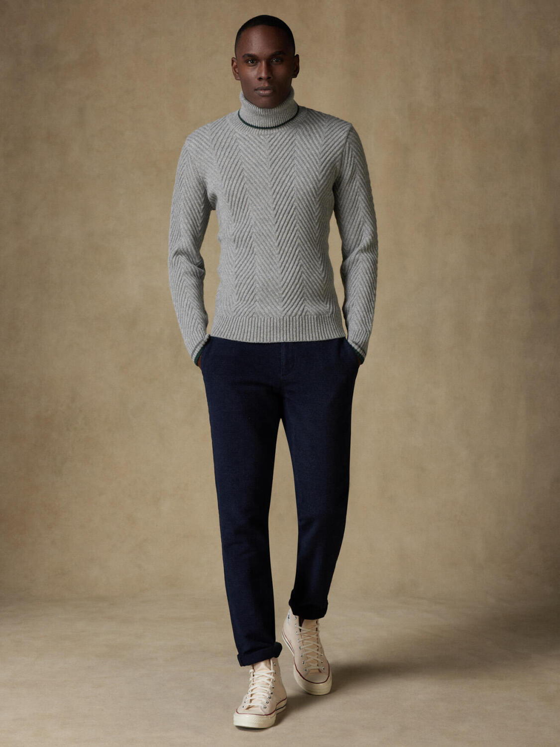 Amber Rollkragen grau