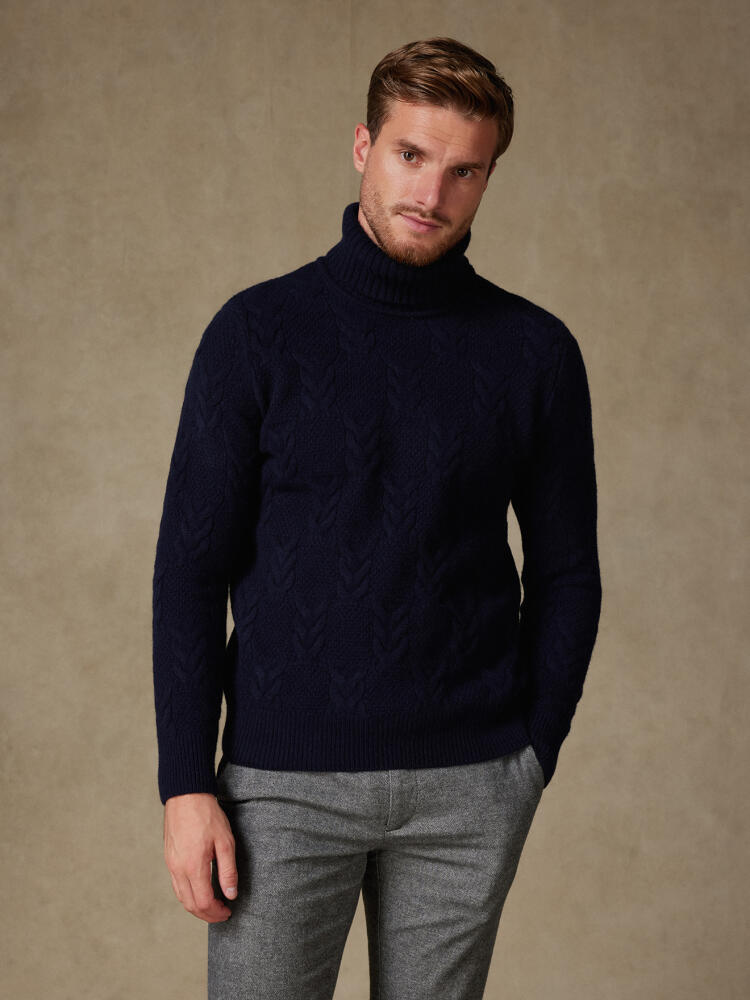 Berny turtleneck in navy lambswool