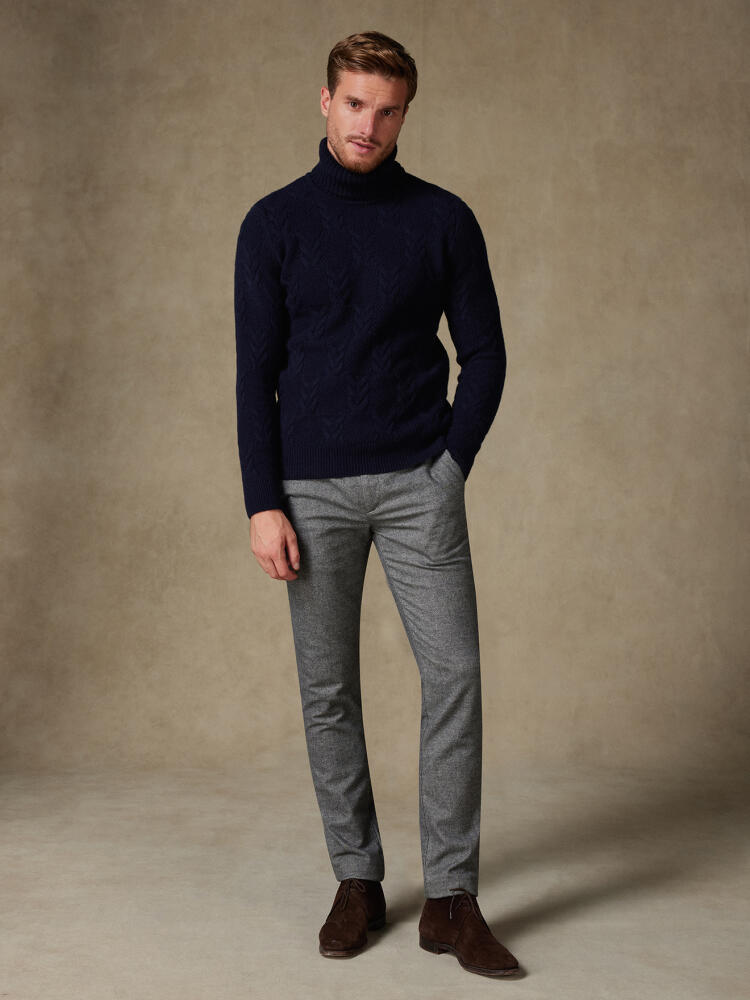 Berny turtleneck in navy lambswool