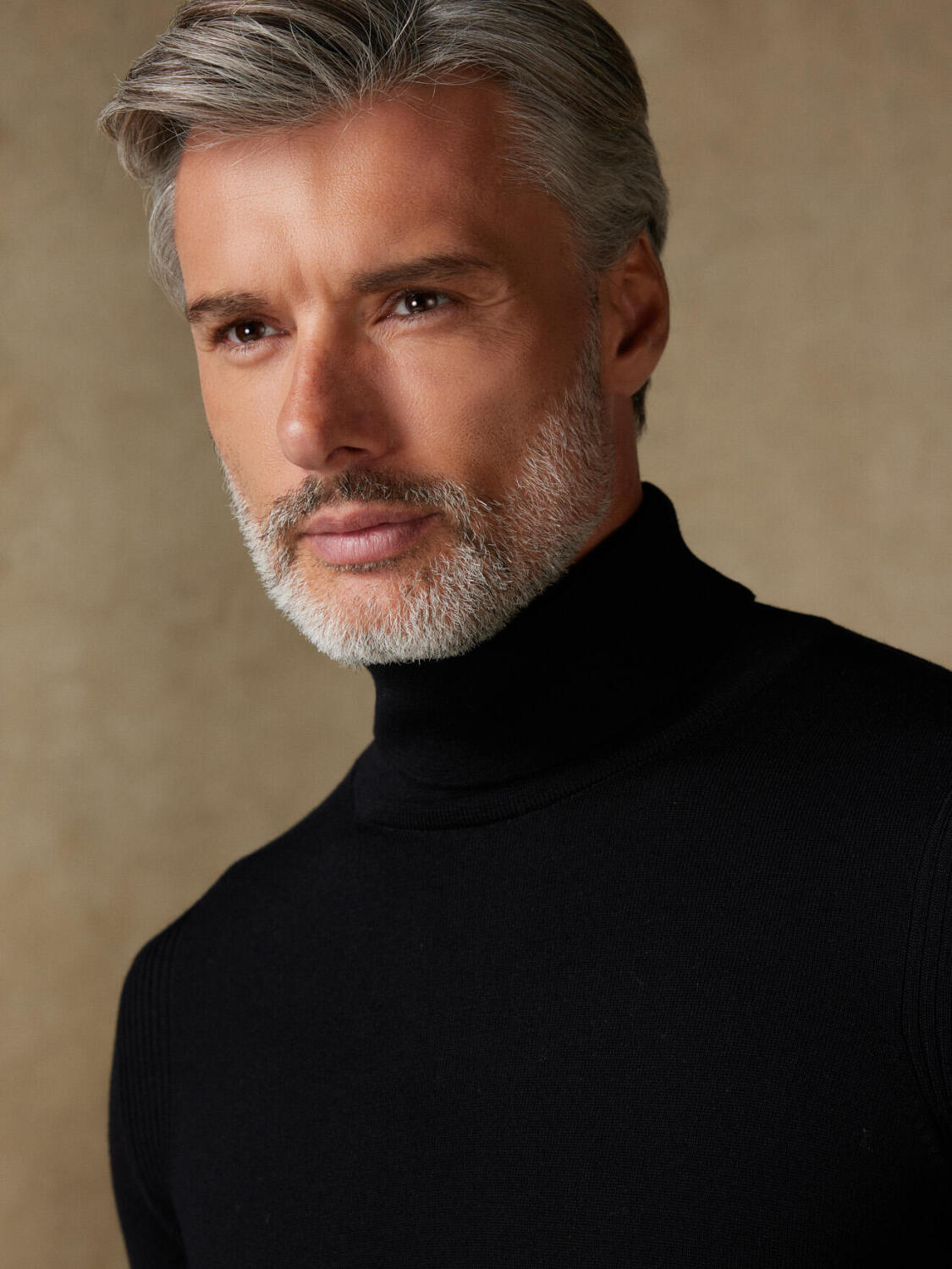 Edward black merino turtleneck