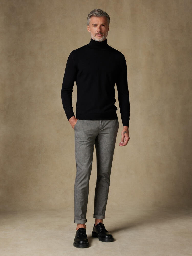 Edward coltrui in zwart merino