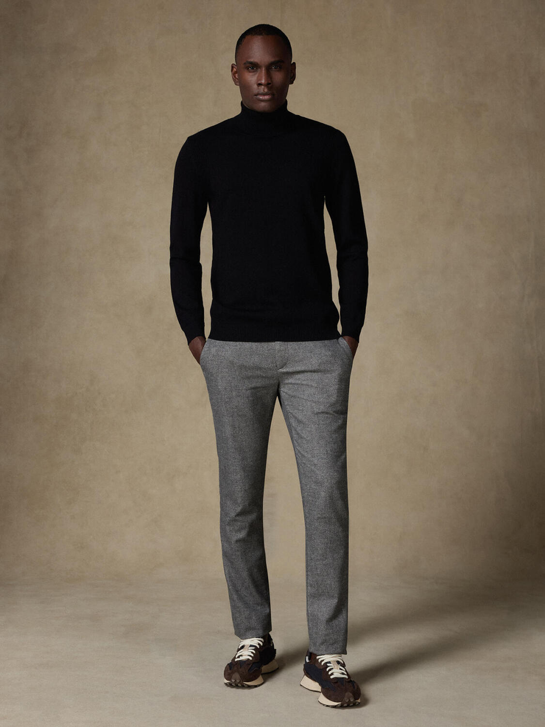 Dolcevita Edward in lana merino nera