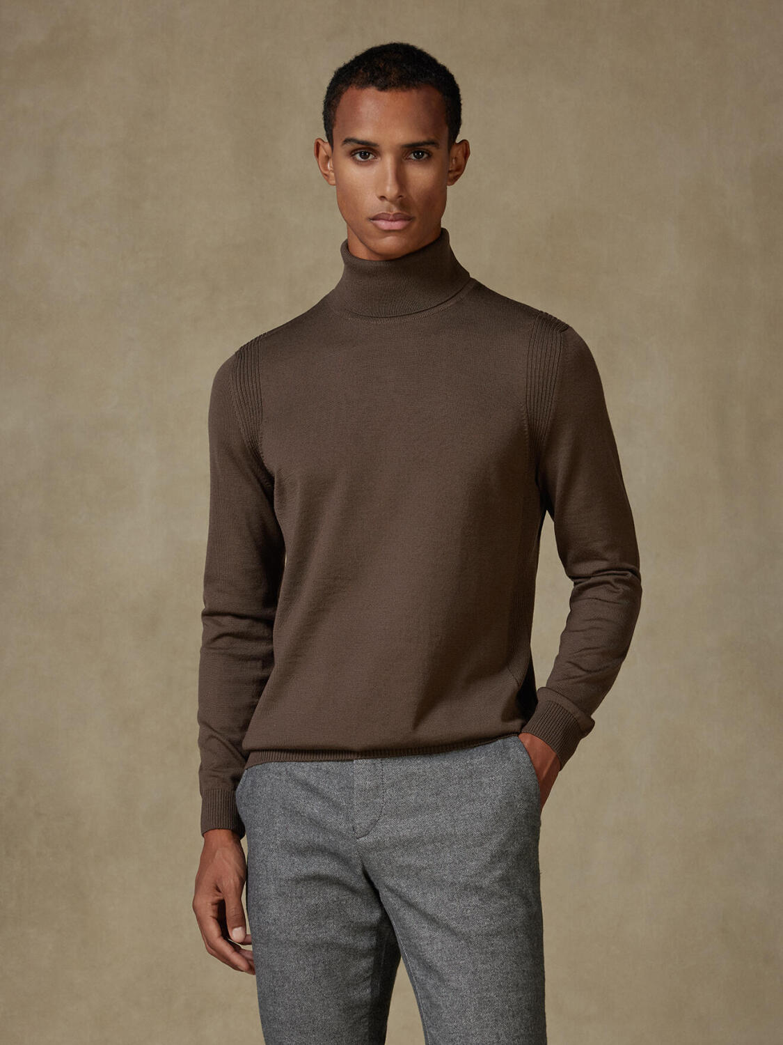 Dolcevita Edward in lana merino visone