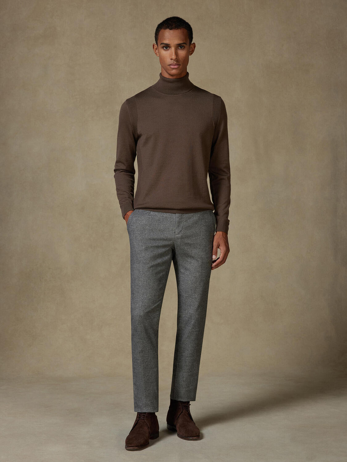 Dolcevita Edward in lana merino visone