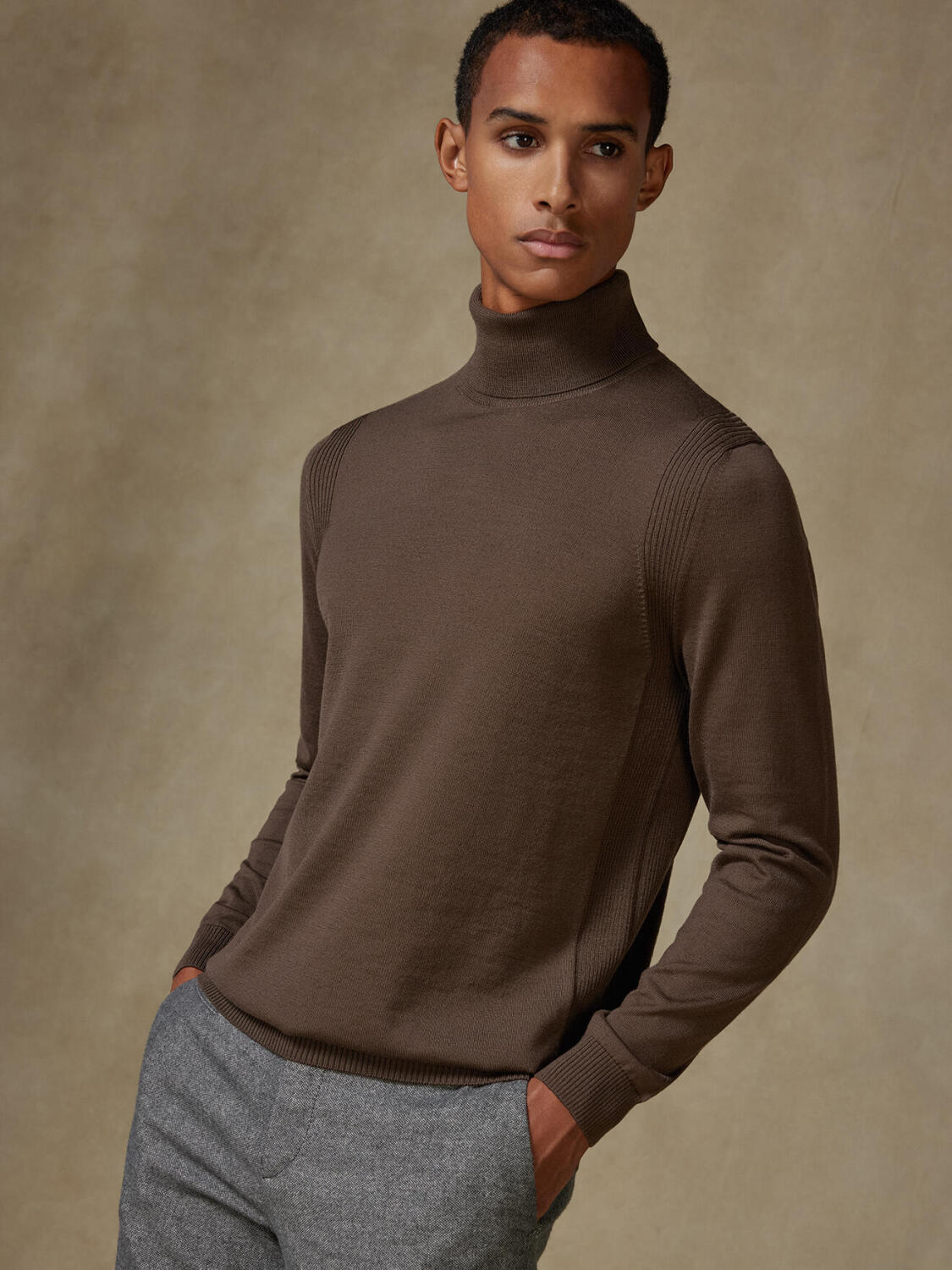 Dolcevita Edward in lana merino visone