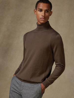 Dolcevita Edward in lana merino visone