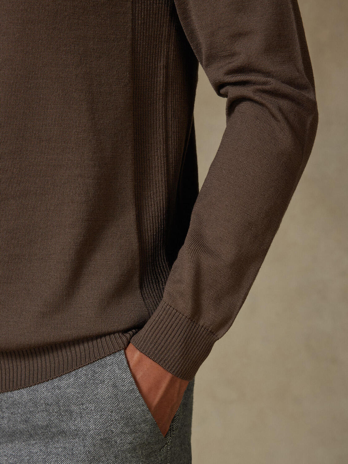 Dolcevita Edward in lana merino visone