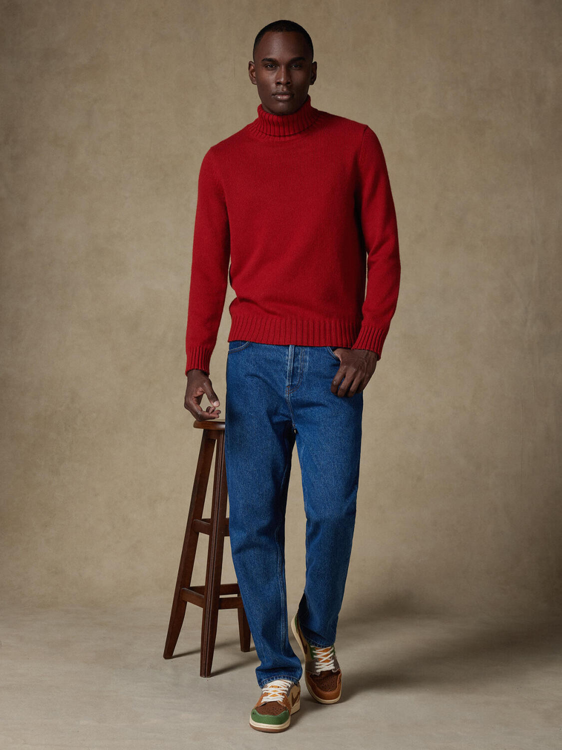 Garret orange turtleneck