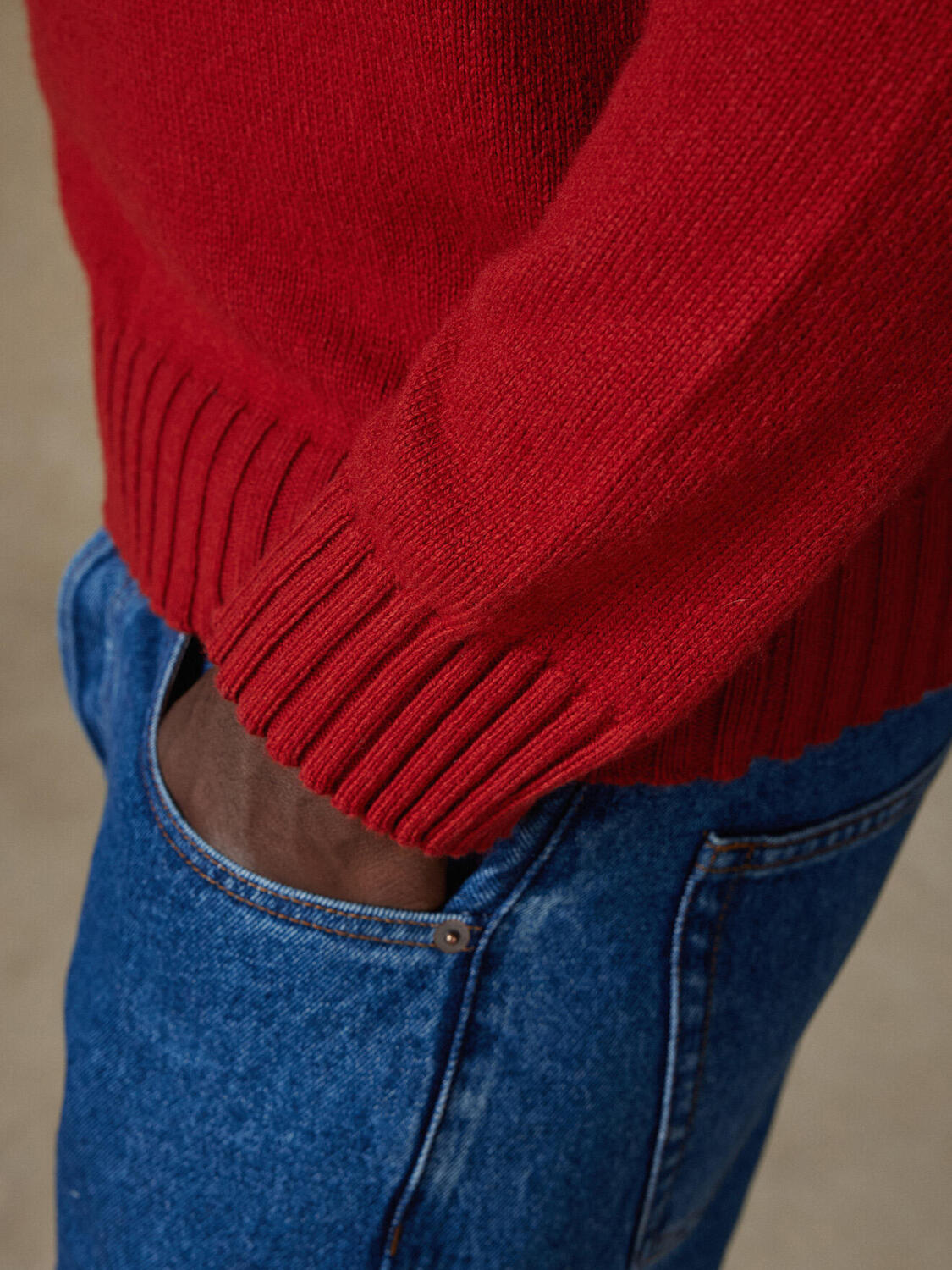 Garret orange turtleneck