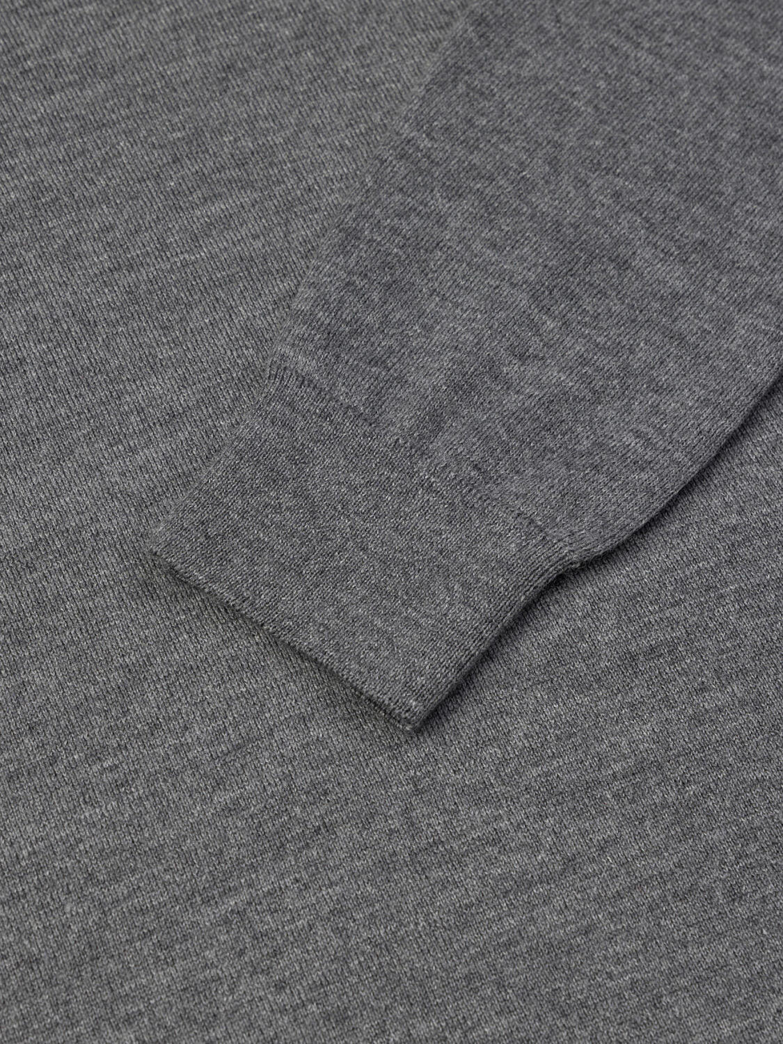 Dylan V-hals in grijs merino