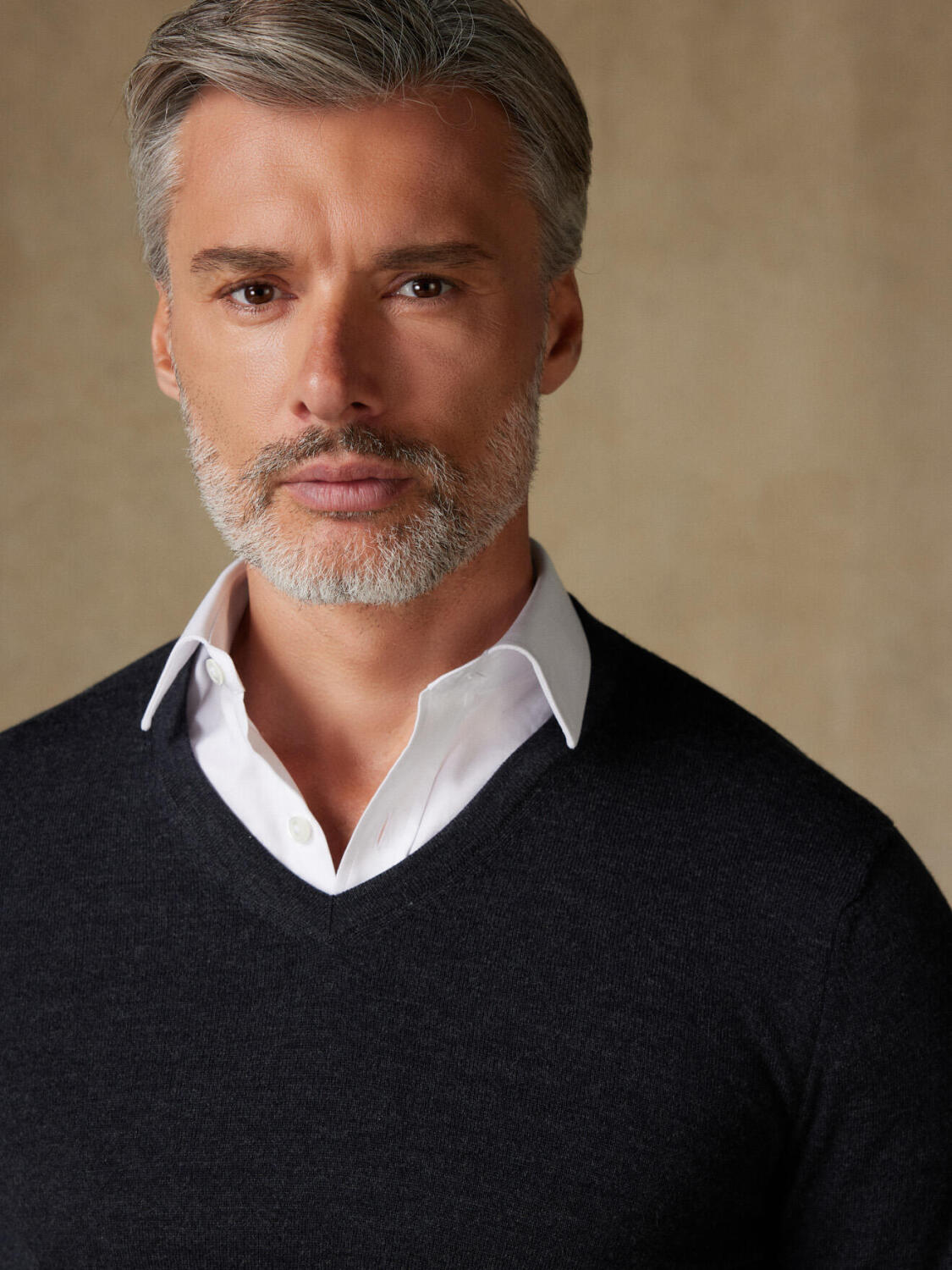 Col V Dylan en mérinos anthracite