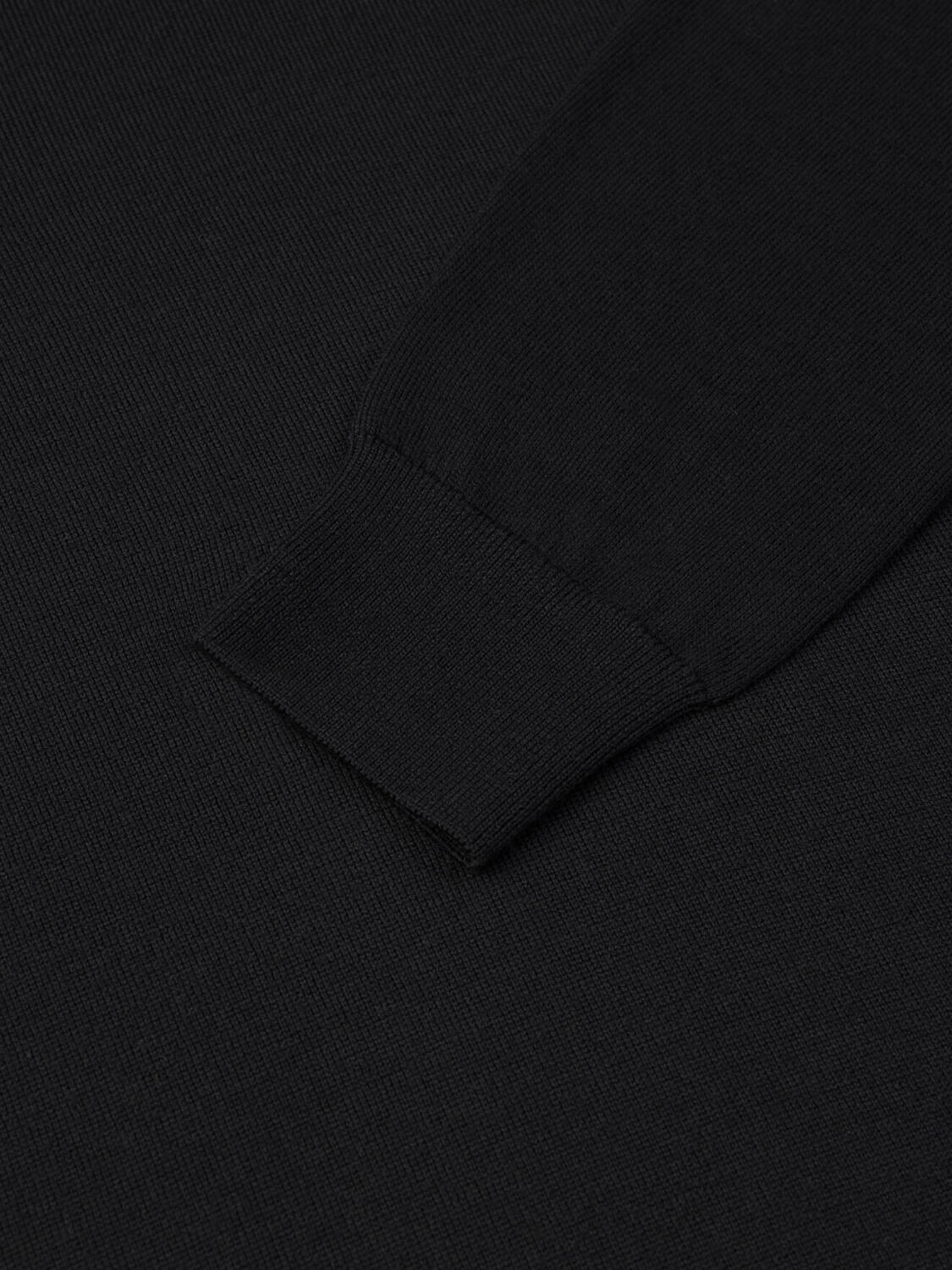 Col V Dylan en mérinos noir