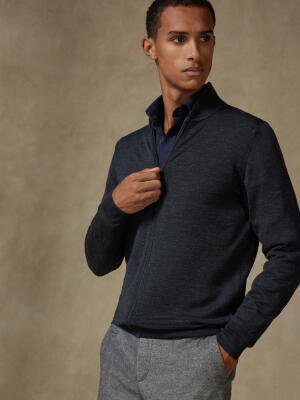 Full Zip Teddy en m&eacute;rinos anthracite