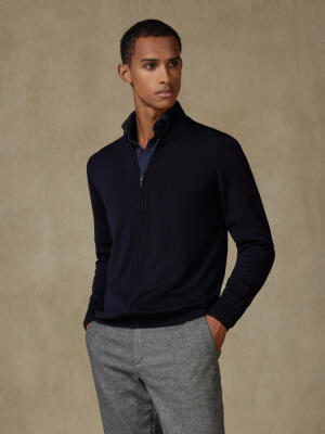 Full Zip Teddy en m&eacute;rinos marine