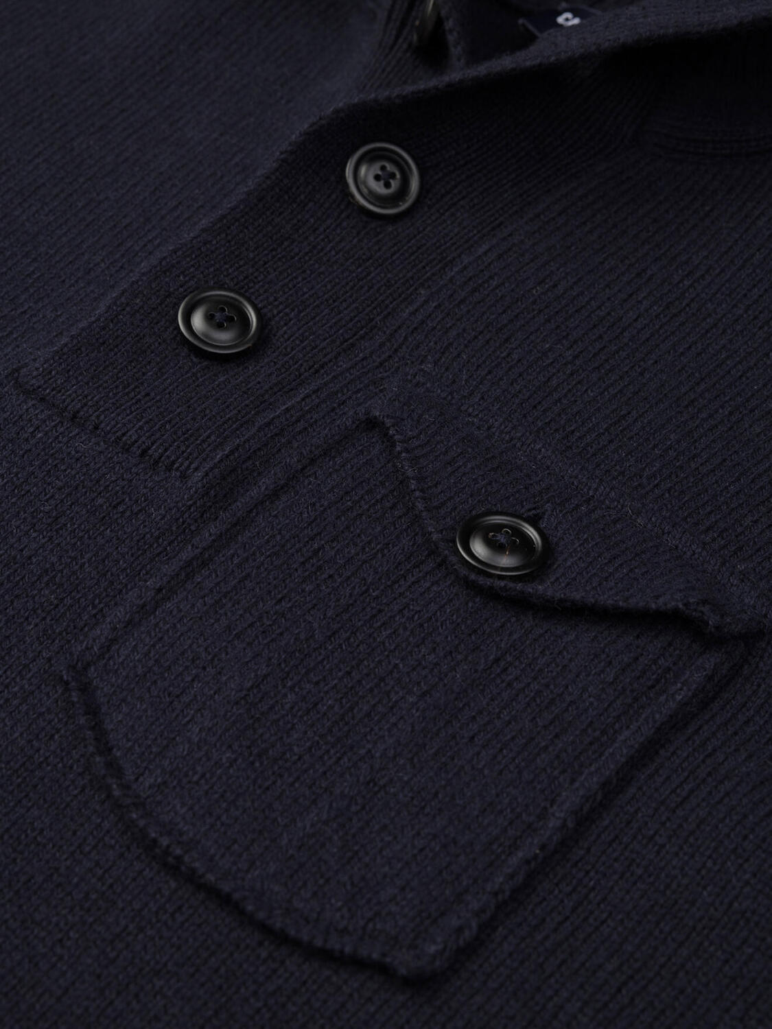 Bill navy high collar