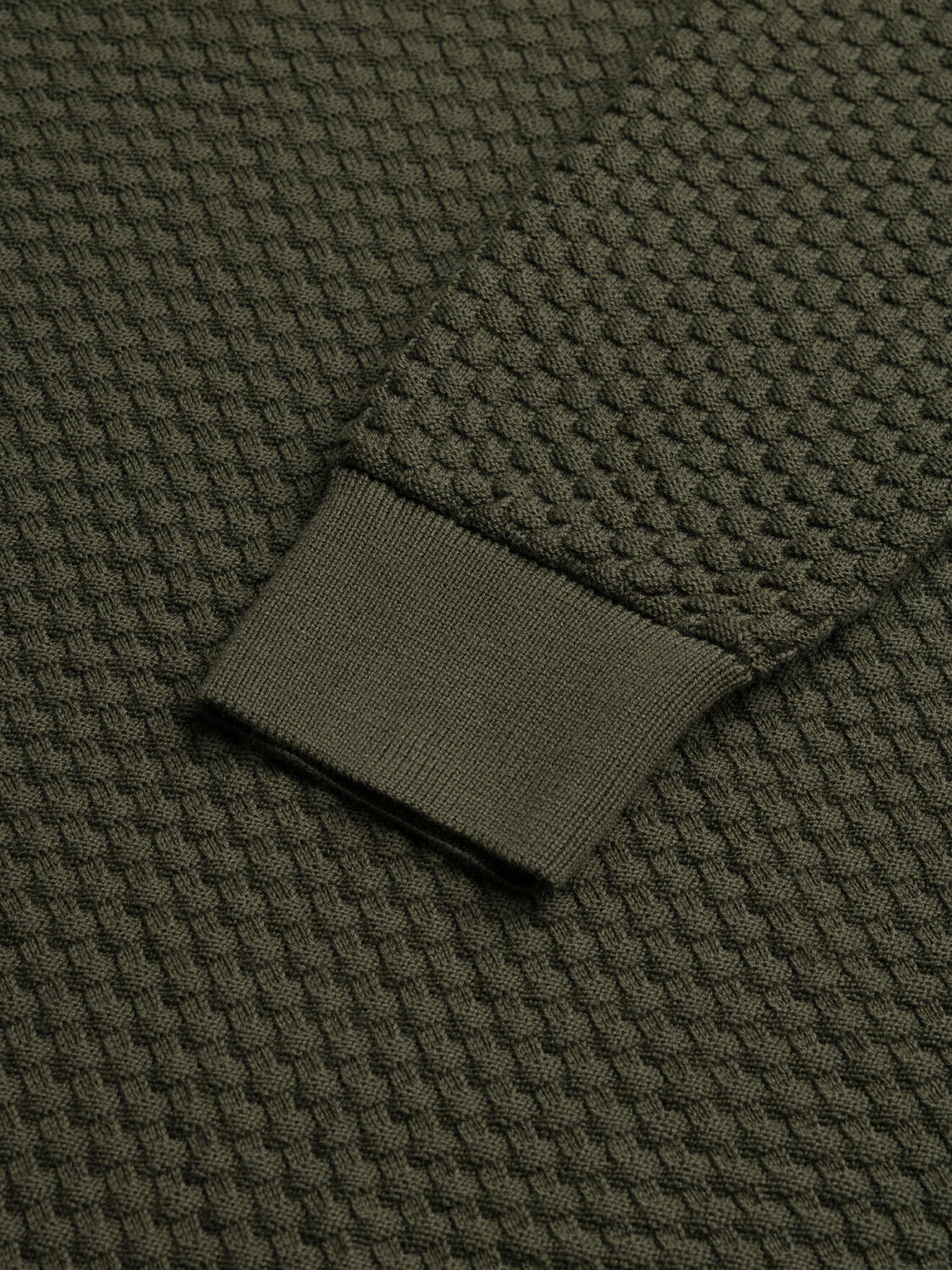 Half zip Brooks kaki