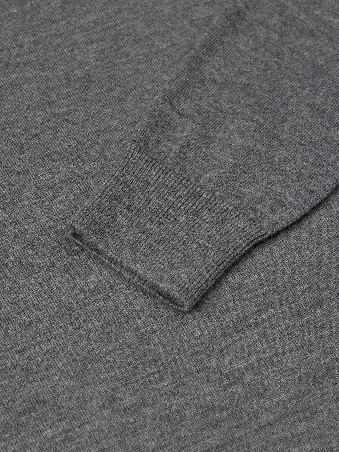 Half Zip Greg in grey merinos