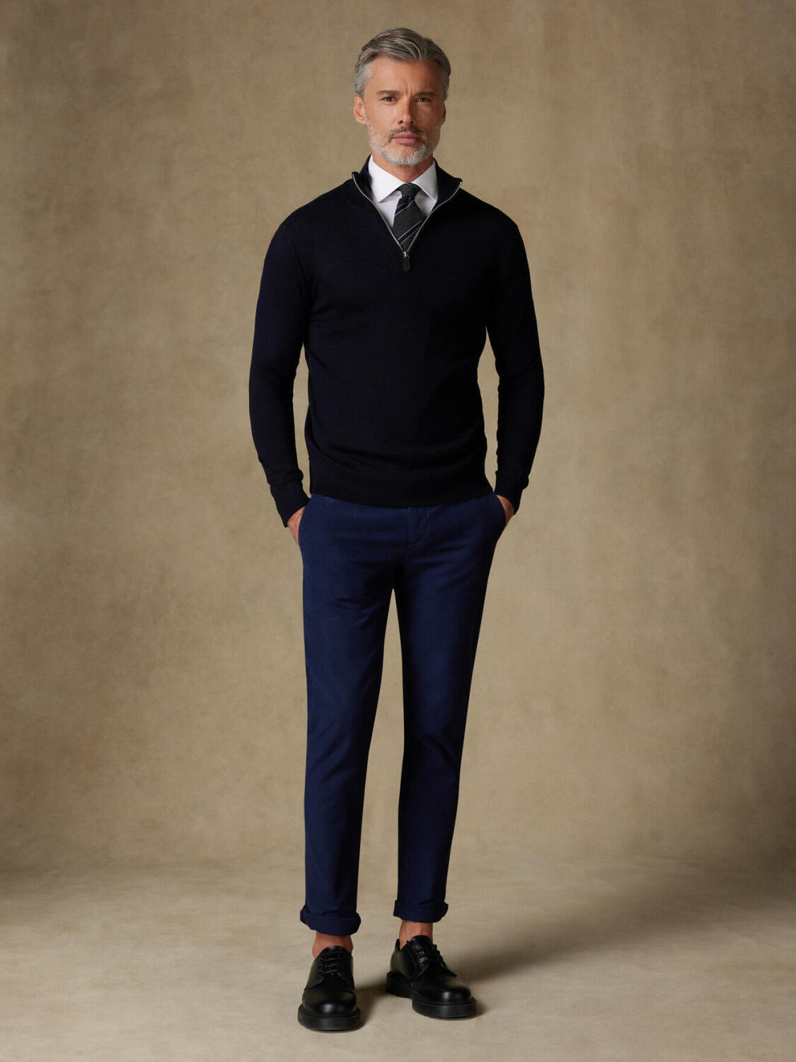 Half Zip Greg in navy