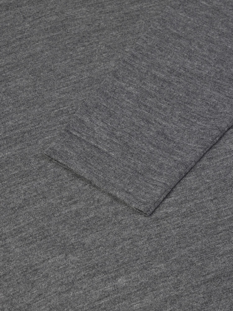 Polo Ivy en mérinos gris
