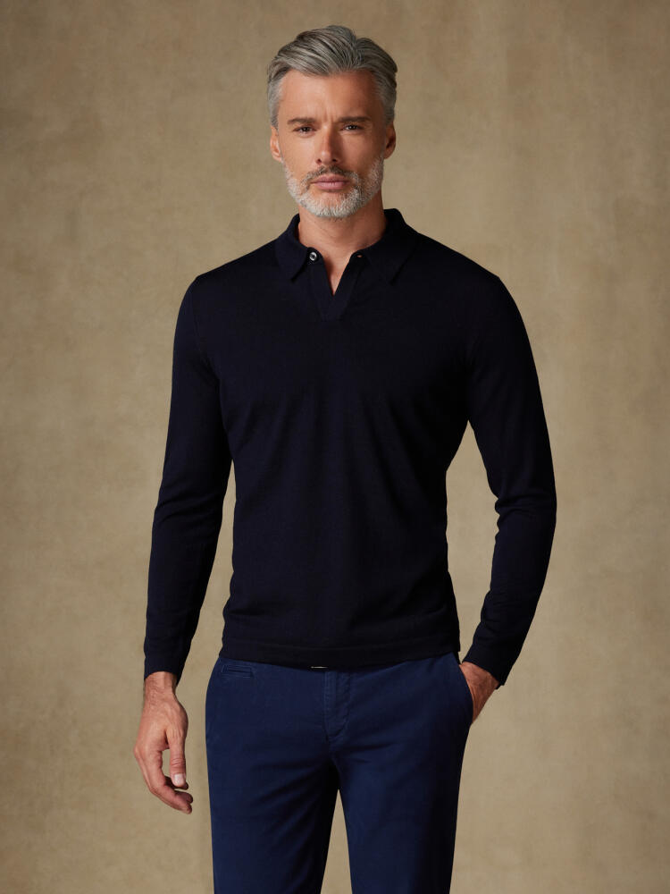 Polo Ivy merino azul