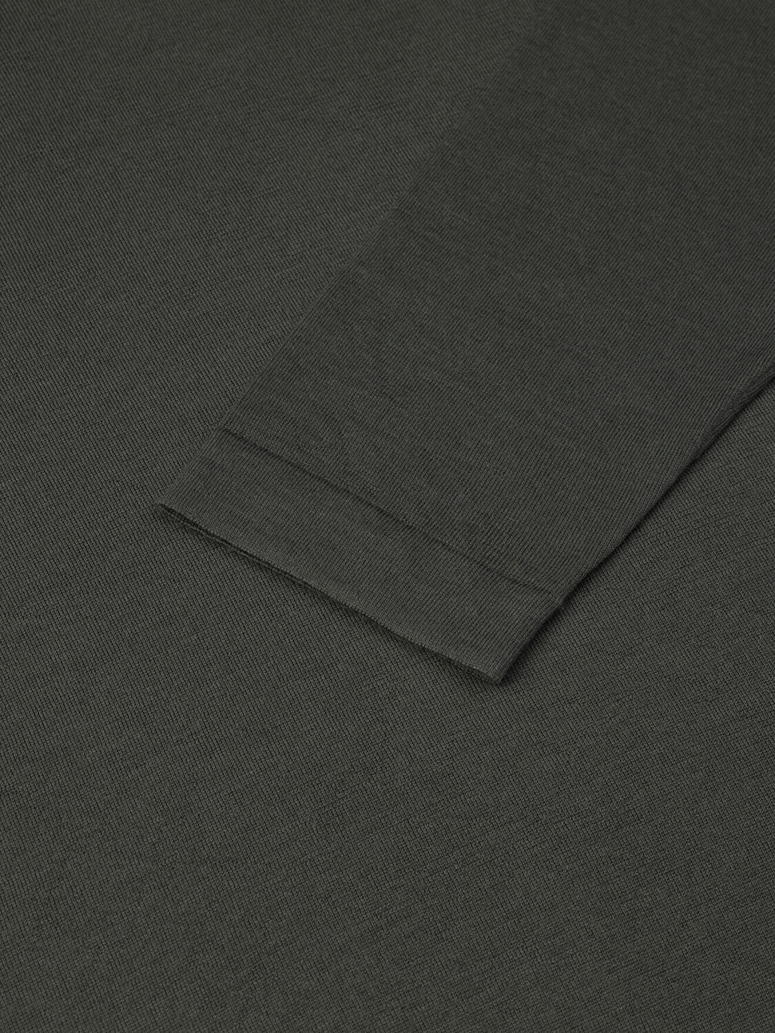 Ivy Poloshirt in grüner Merinowolle