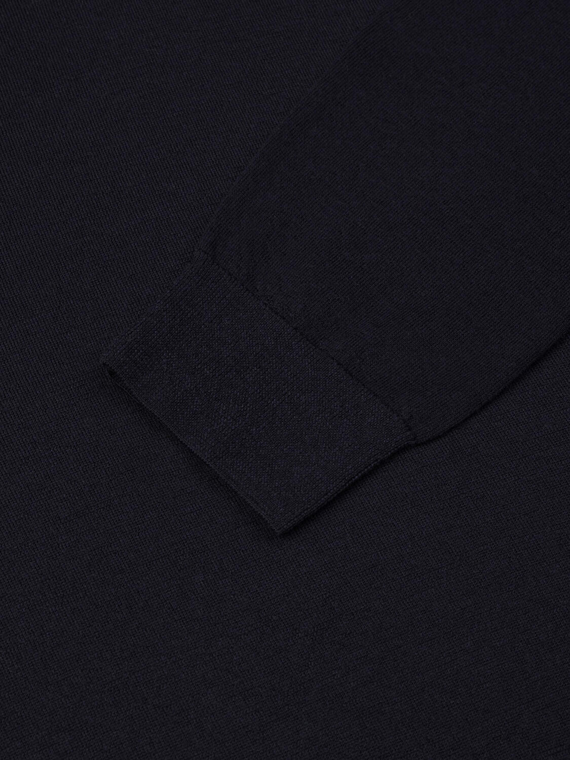 Polo Liam en mérinos marine