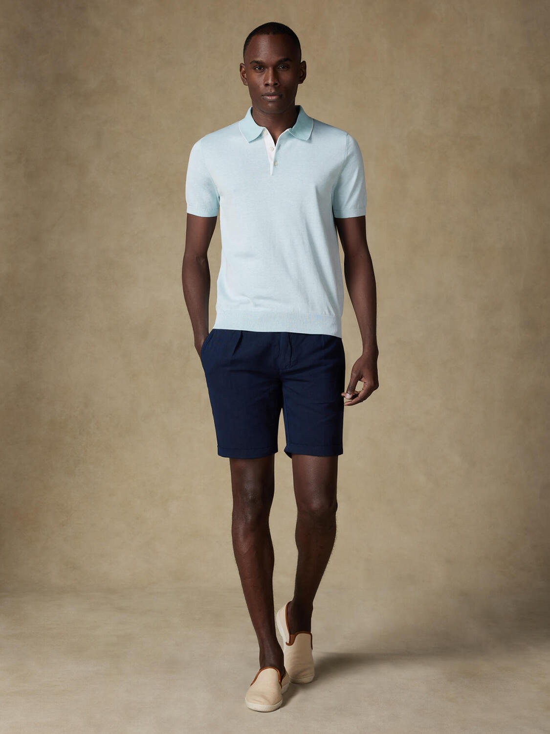 Polo Elbe en jersey menthe