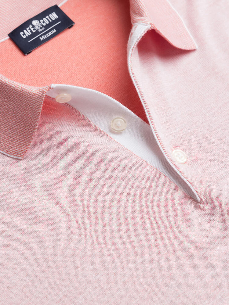 Polo Elbe en jersey rose