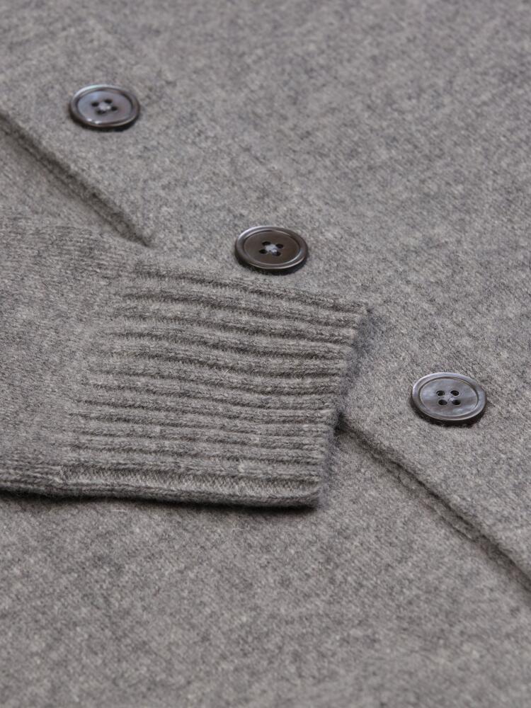 Brook cardigan in grey lambswool