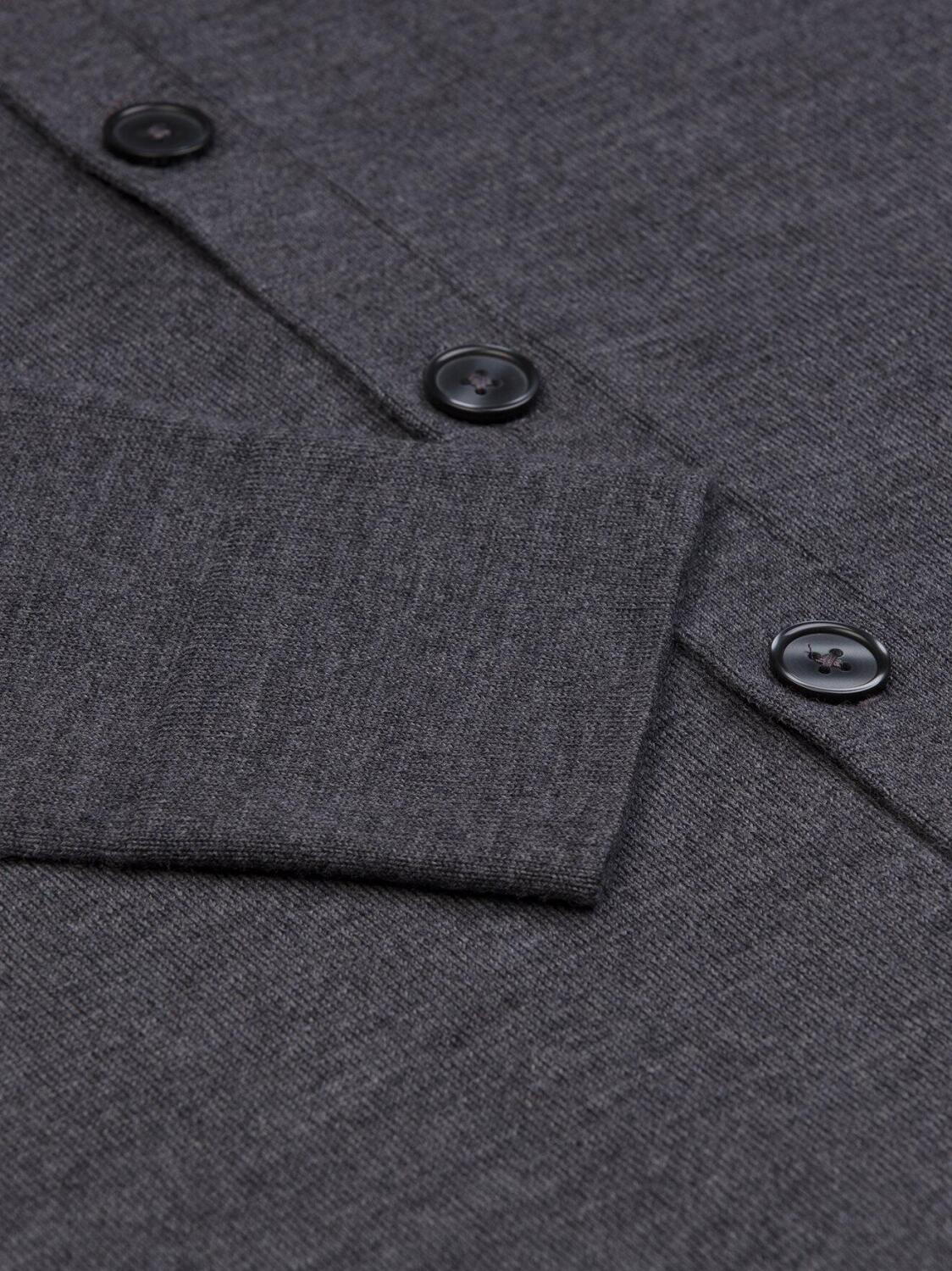 Bruce cardigan in anthracite merino