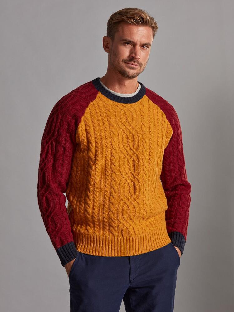 Maglione Aran in lana dagnello