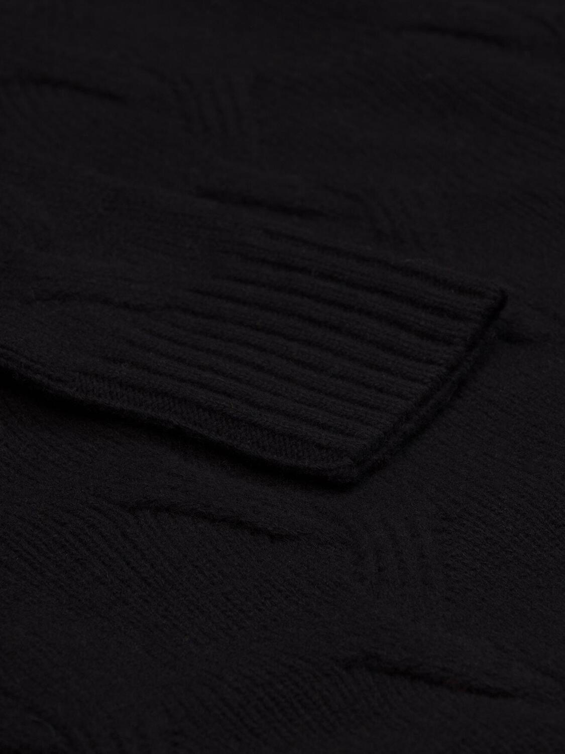 Becky twist turtleneck in black lambswool