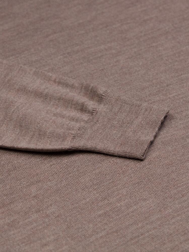 Bond turtleneck in natural merino