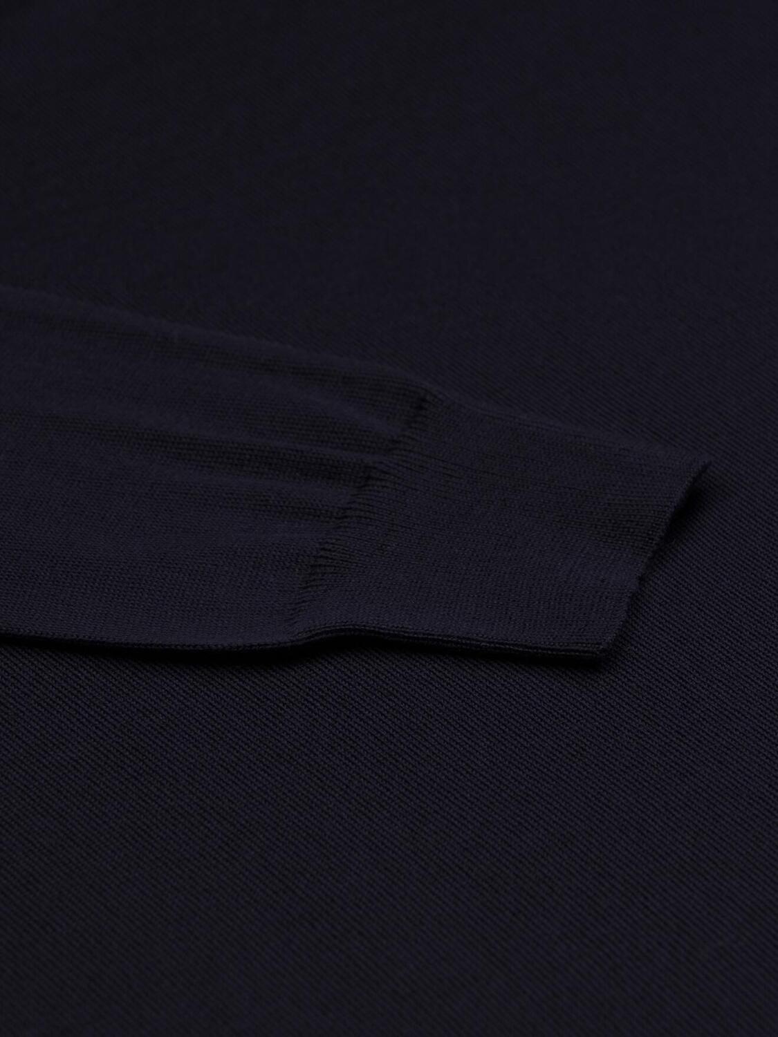 Bond marine merino wollen coltrui