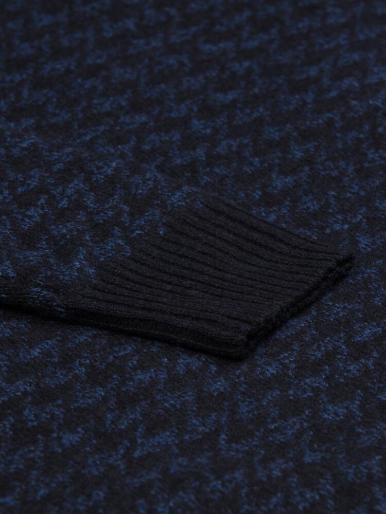 Brent turtleneck in navy blue lambswool